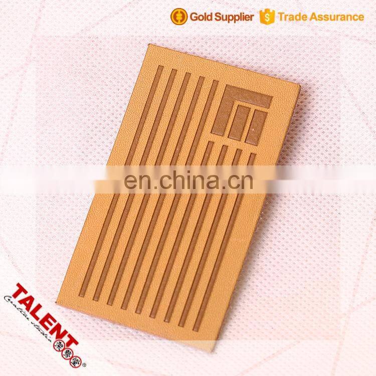 Custom High Cost Performance Synthetic Leather Patch Label For Product Decoration