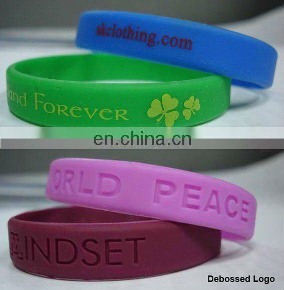 UV silicone bracelet wholesale /color changing silicone wristbands