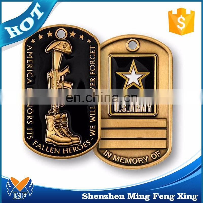 Wholesale color printed cheap metal custom engraved dog tags