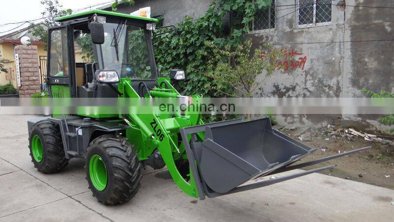 Latest 4WD mini garden loader ZL06Fwith quick coupler