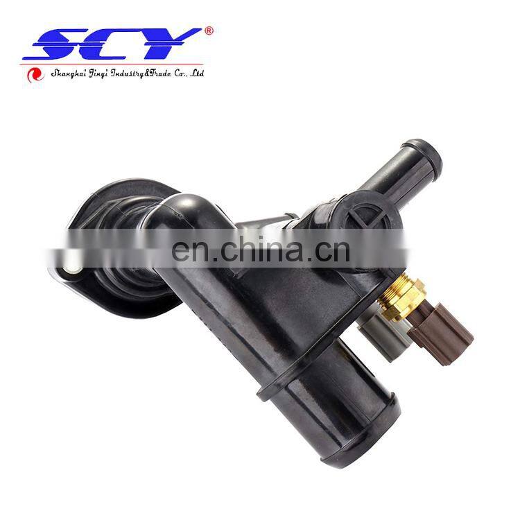 Thermostat Housing Assembly w/ Sensor suitable for Ford F-100 Ranger Mazda B2500 F87Z8592A F87E8592AM F87Z8592AM