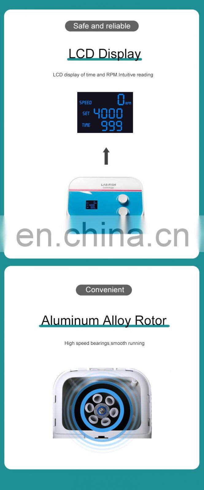 LABfish Laboratory Low Speed Blood Centrifuge Machine