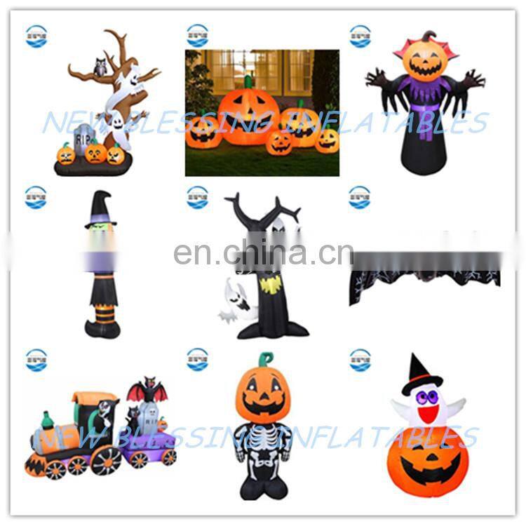 2018 new design halloween horrible inflatable dead tree/haunted house