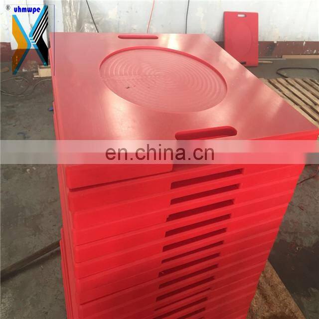 Crane stabilizer pad; crane outrigger pads