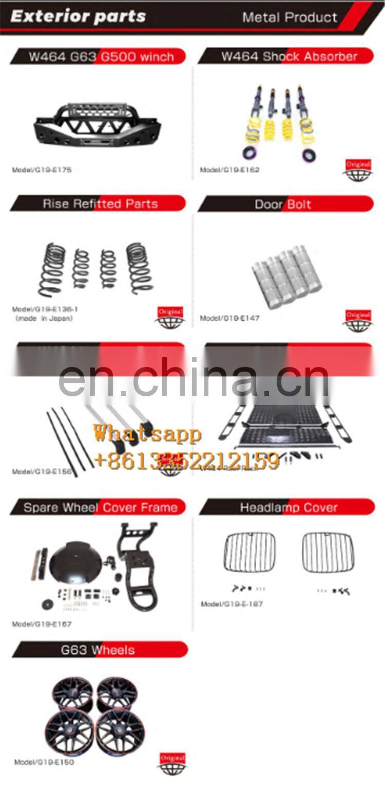 2020y G wagon W464 G63 G500 G350 front bumper fender lights rear bumper new G body kit for cars W463A G63 B900 W464 autoparts