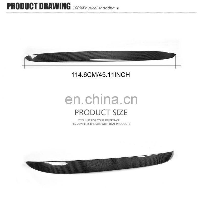 Carbon fiber Window Roof Spoiler for Mercedes Benz GLC-Class C253 SUV Coupe GLC300 GLC43 AMG 2016-2017