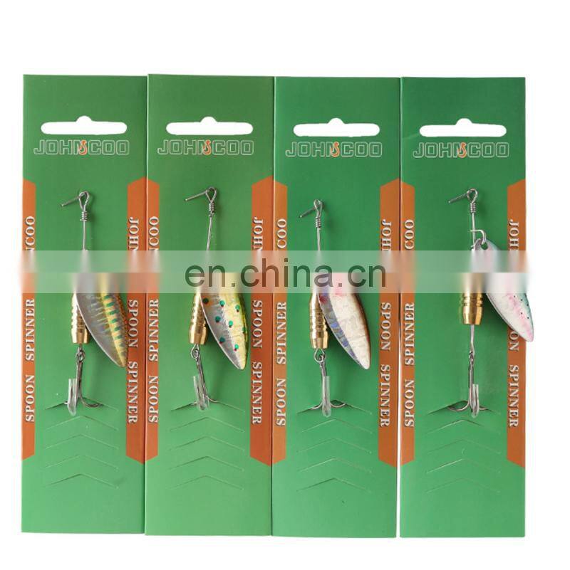Metal Fishing Lure 8cm 9.5g Spoon Lure Spinner Bait 3D Lure Eyes Hard Bait Spinner Bait Isca Artificial