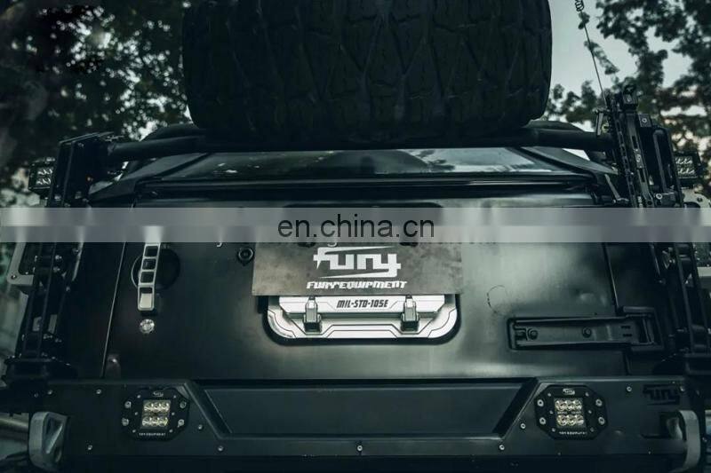 Rear License Plate for Jeep Wrangler JK 07+ Tail Door License Cover 4x4 Accessories Maiker Offroad