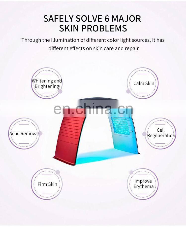 Factory 7 Colors Led Light Therapy Machine Nano Mist Spray pdt Machine Skin Rejuvenation Calming Whitening Skin Care Instrument