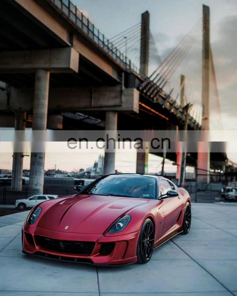 Runde 100% Fitment For Ferarri 599 Upgrade Vorsteiner Carbon Fiber Body Kit Front Bumper Front Lip Rear Bumper Side Skirts Spoil