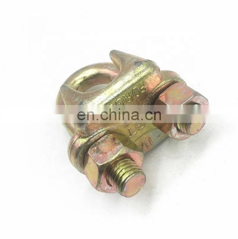 OEM Manufacturer Custom Service Alloy Steel Forged with Heat Treatment Wire Rope Clip Malleable Clamp
