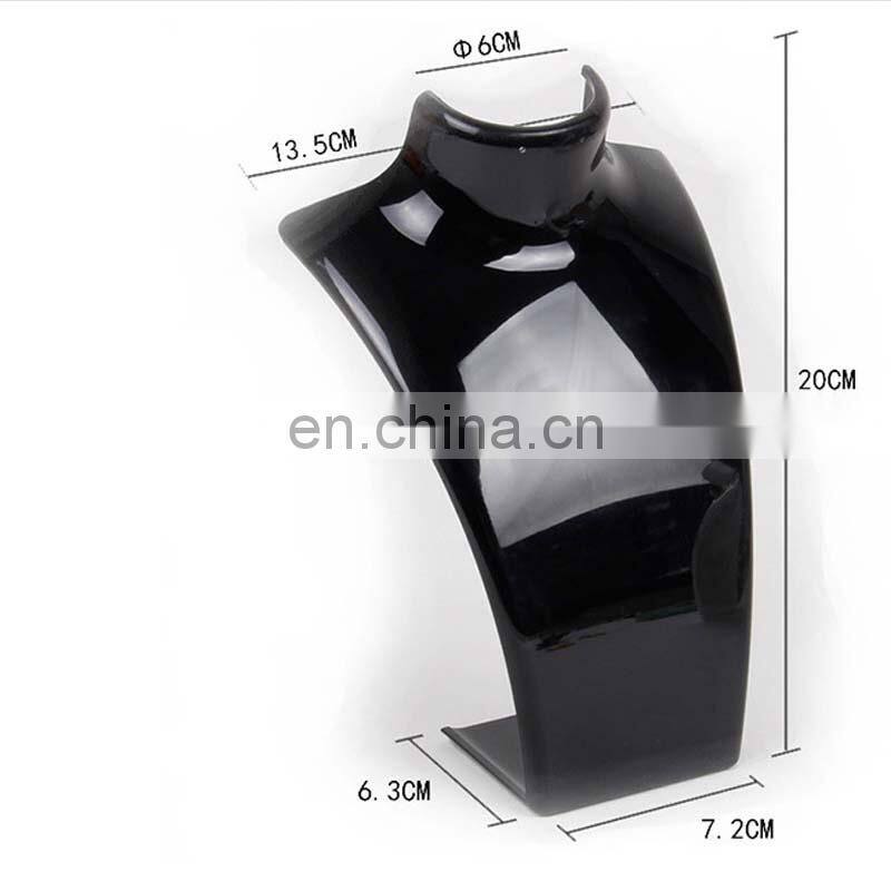 New Design Mannequin Necklace Rack Earring Holder Organizer Bust Acrylic Jewelry Display Stand