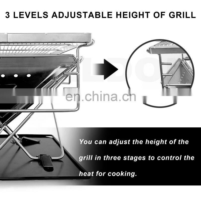 Camping Portable Bbq Barbeque Charcoal Grill Camping Grill