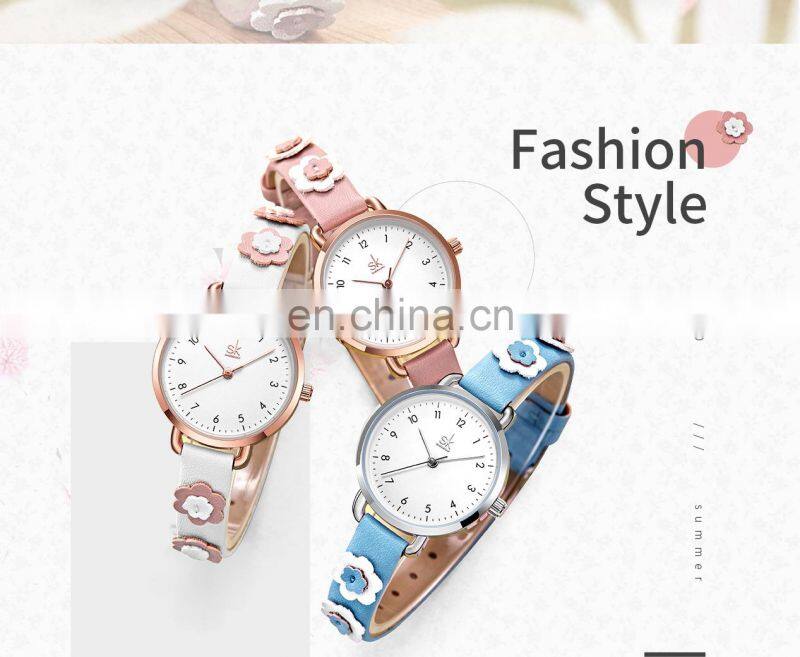SHENGKE High School Students Watchs White Children Watch Young Girls Cute Wristwatchs Dropshipping Watches