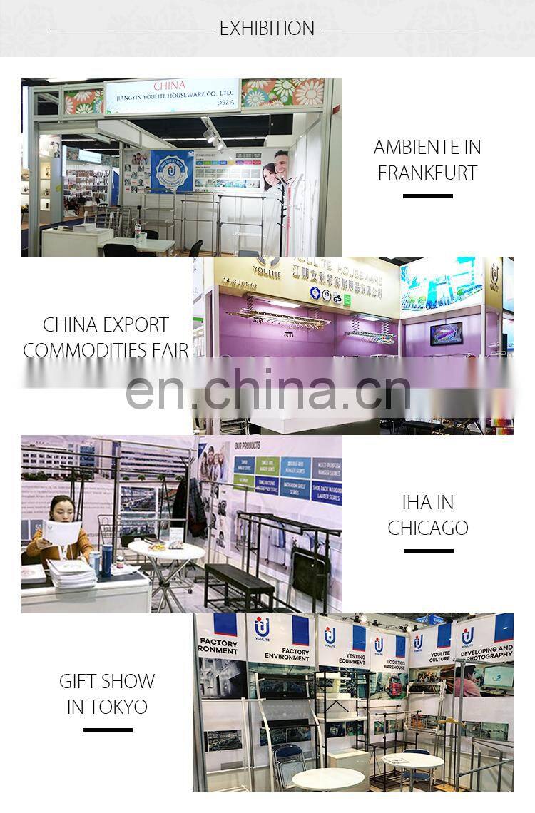 Mobile black garment rack low indoor clothes rail airer