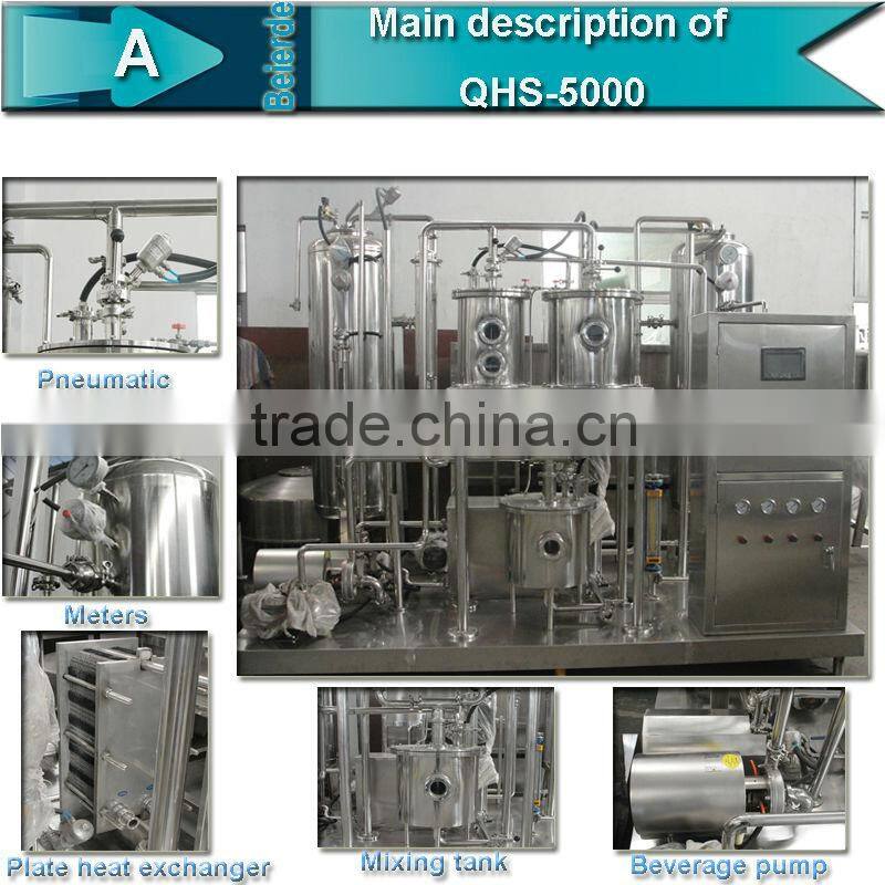 Carbonated drink mixing machine