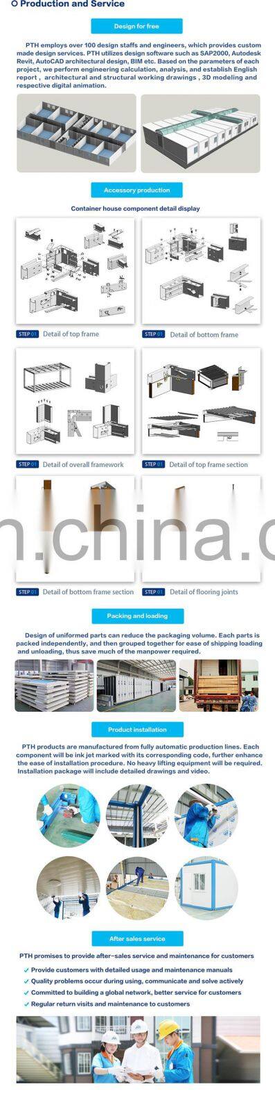 Prefabricated modular container house in China