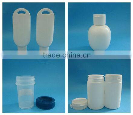 120cc black PET plastic bottle manufacturer Plastic pharmaceutical tablet bottle with flip top cap, Plastic bottle for tablets