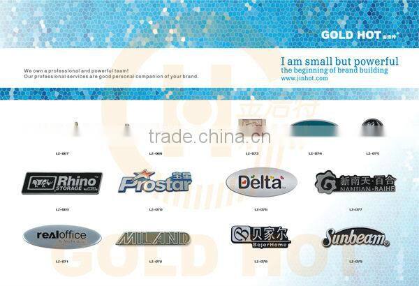 High Quality custom metal hang tag with letters Accept Paypal