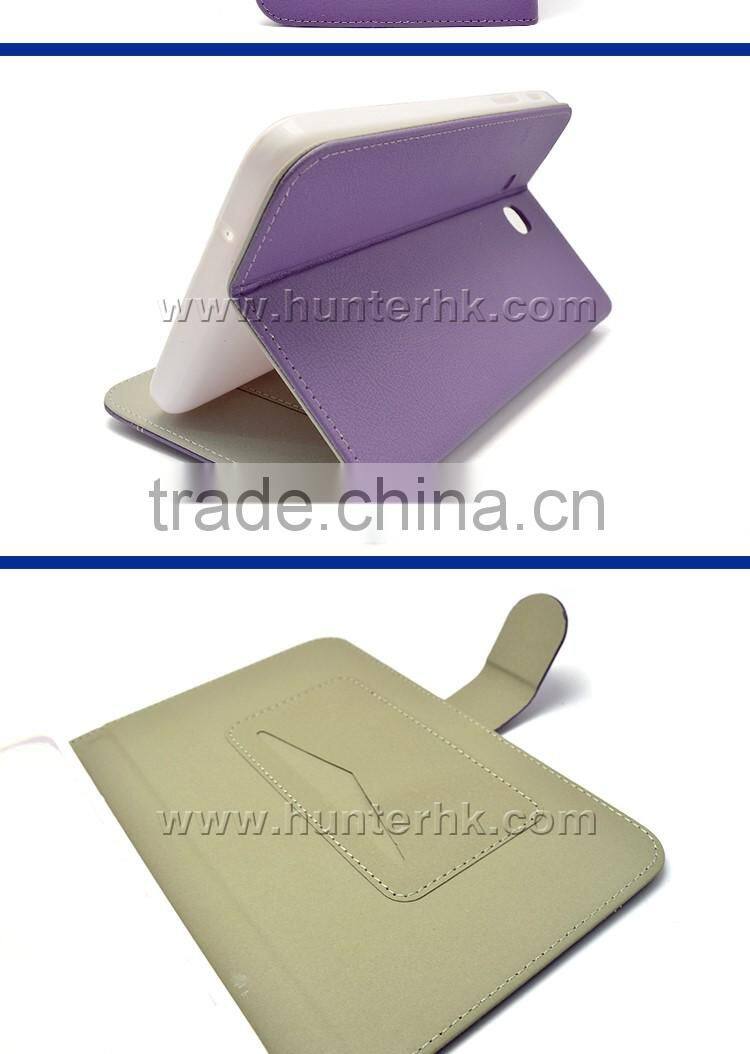 Purple Color Polka Dots Tablet Case For Tab 4