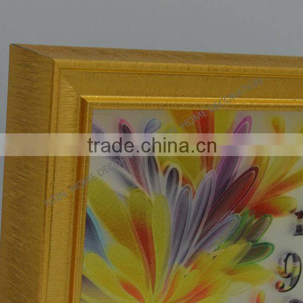 modern beautiful glass printing gift clock HD-CM3023