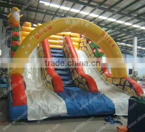 top quality inflatable pvc slide custom factory, cheap inflatable water slide with pool