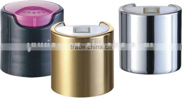 24mm cosmetic bottle plastic disc top cap in good price