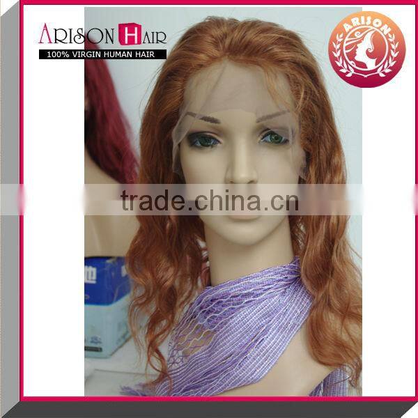 China high quality full lace wig with silk top