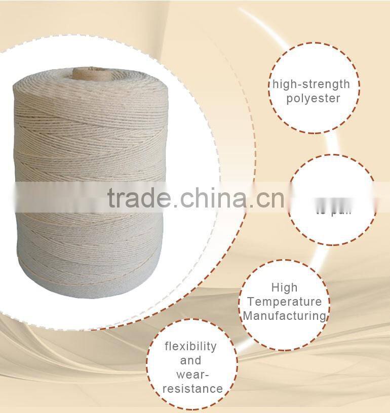 Raw white 206 thread for bag closer / polyester thread