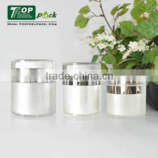Popular 15g 30g 50g Plastic Airless Cream Jar for Moisturizer, Whitening Bottle