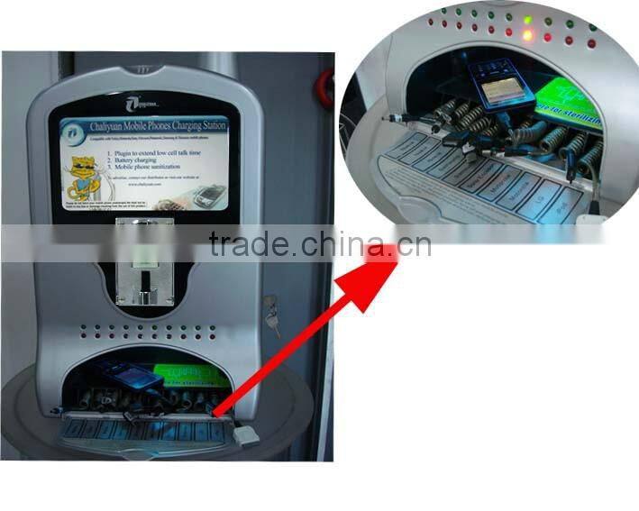 Coin Operated Phone Charging, mobile phone charging station for vending