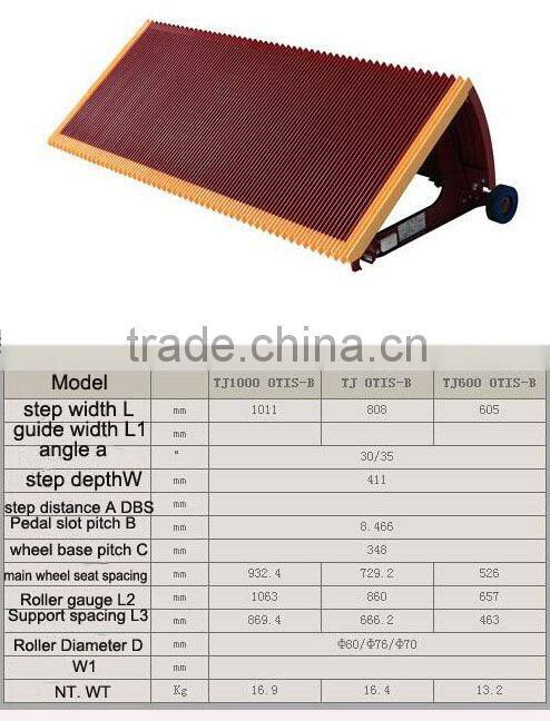 Escalator Parts / Stainless steel escalator step