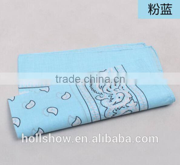 Wholesale Custom Paisley Printed Square Cotton Head Bandana