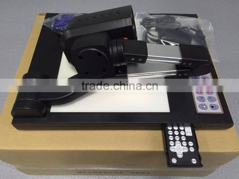 Foldable A4 paper portable document camera high definition digital visualizer with VGA interface