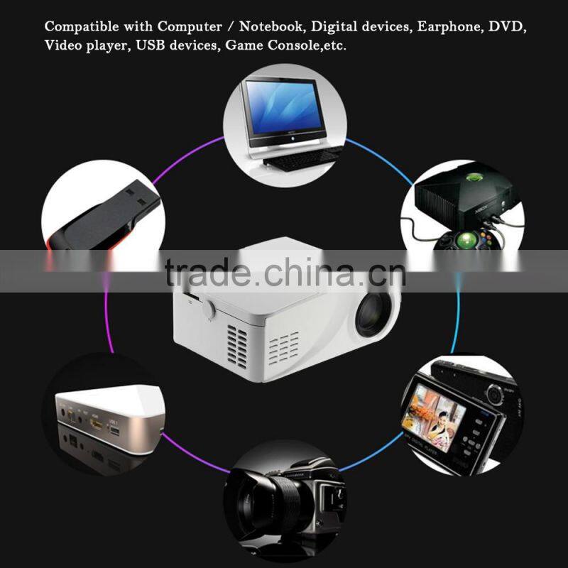 New Hot X6 MiNi LCD Home Theater Projector with 480*320p TV Function SD/VGA/HDMI/USB Port Better
