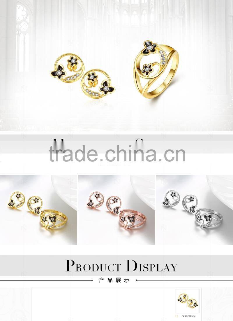 New Style Zircon Jewelry 18K Gold Plating Jewelry Set