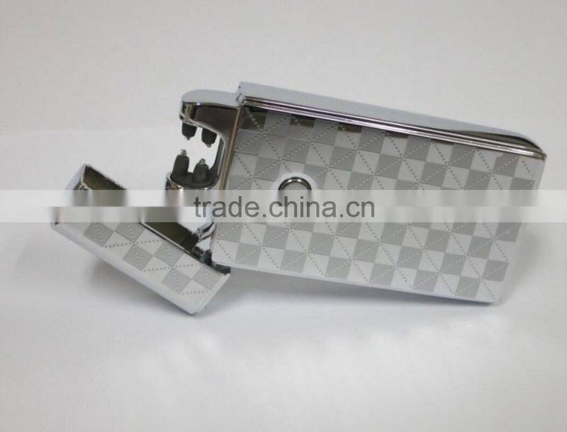 Fashion Double Pulse Arc Metal Ultra-Thin USB Lighter Creative Charging Electronic Cigarette Lighters Gift Box