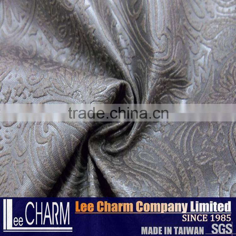 100% Polyester Leather-like Fabric for Interior design