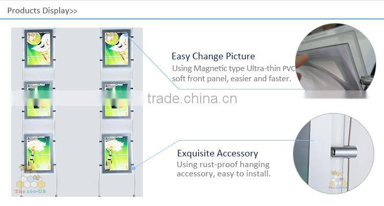 Double side window light box for Real Estate