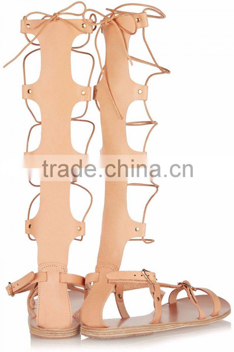 Women sandals 2016 summer lace up sandals leather sandals ladies casual flats