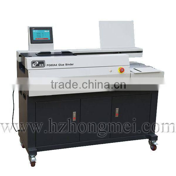 Hot Melt Automatic Glue Book Binding Machine PG60 A4 Alibaba China for 2015