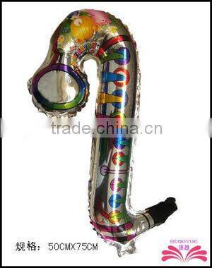 Saxophone shape foil balloon