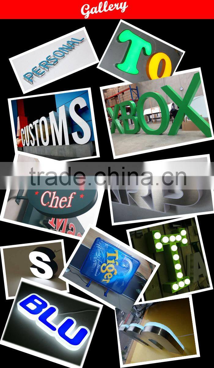 2015 Anti-rust Letter Led Custom Display
