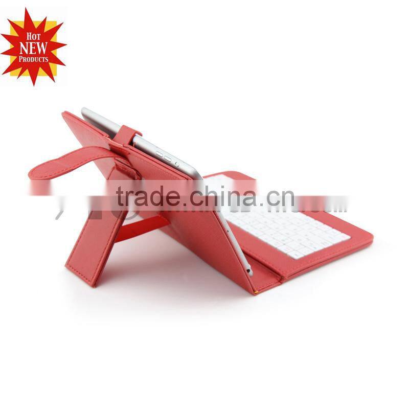 2014 hot sale PU Leather Tablet Case, Android Tablet Keyboard Case, Factory keyboard case