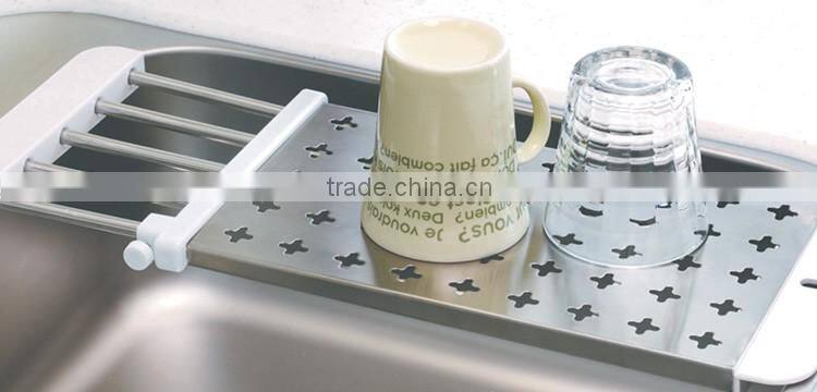 S/S+ABS 35.5*17 Kitchen stainless steel sink food drying rack