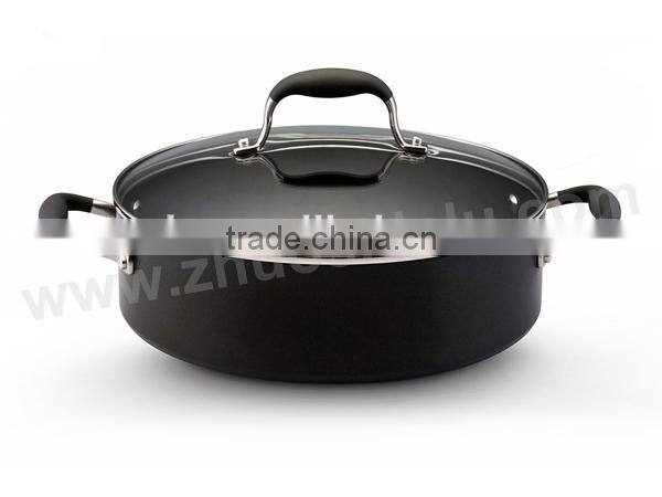 anodizado duro utensilios de cocina olla la salsa de la cazuela T roto