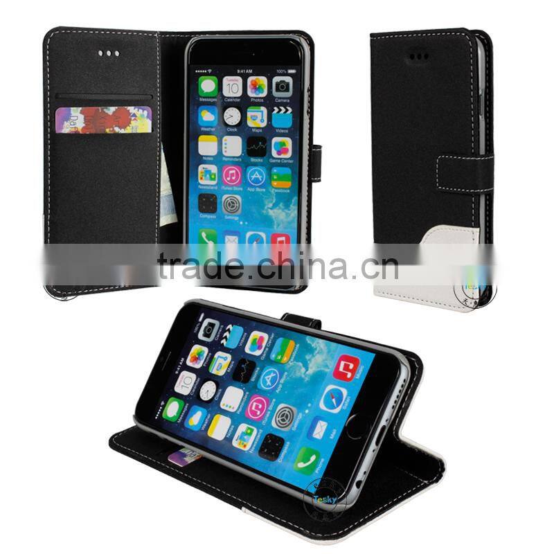 For Iphone 6 Case, Magnetic Button Leather Phone Case Cover For Iphone 6