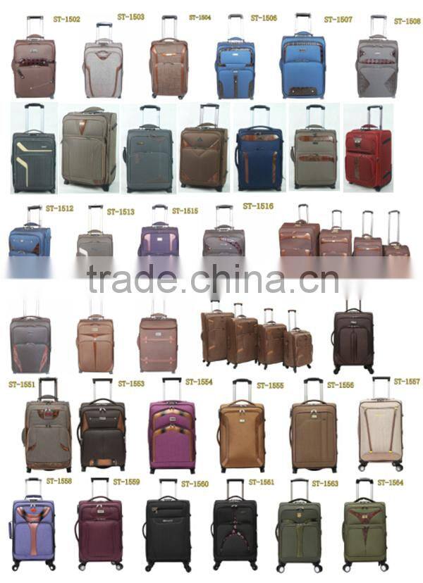 nylon material suitcase sets with high class eminent suitcase