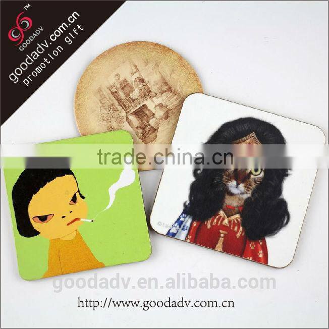 Wedding gift favor personalized MDF cork coaster