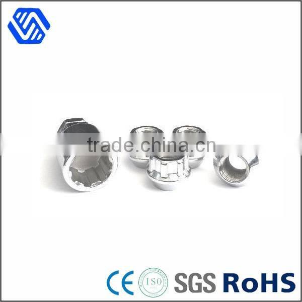 long stainless steel safe bolt nut with titanium washer together